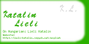 katalin lieli business card